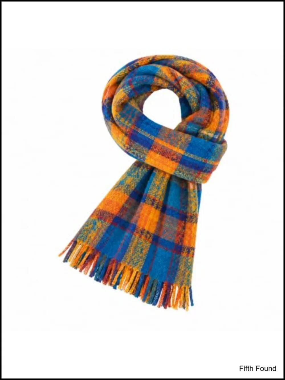 Oversized Tartan Plaid Scarf Shawl Wrap Blanket Polyester Fall Winter